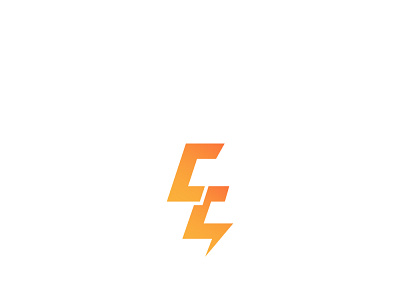 CC Charge logo logoconcept logodesign orange spark thunder