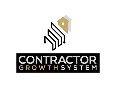 Contractor Growth System construction logo logoconcept logodesign