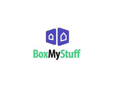 BoxMyStuff box home logo logoconcept logodesign minimal stuff