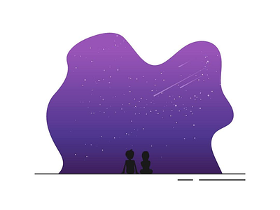 Stargazing illustration vector vectorart