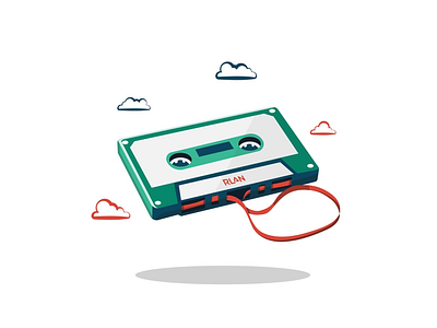 Cassette Tape cassette retro tape vector vectorillustration