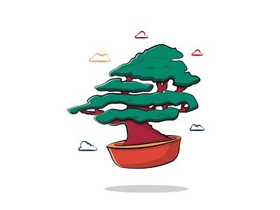 Bonsai bonsai digitalart illustration vector vectorillustration