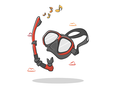 Scuba gear scuba vector vectorillustration