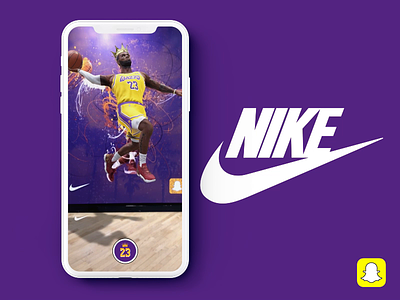 Snapchat Lens - Nike + LeBron ar augmented reality basketball lebron nike snap snapchat social media story video