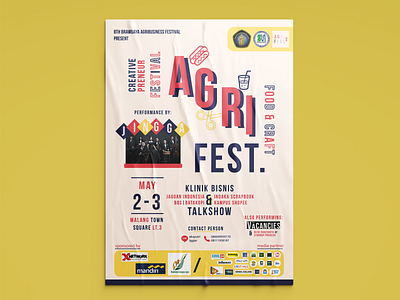 Agrifest 2019 Poster branding design event event branding flat idea minimal poster typography vector