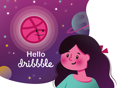 Hello Dribbble! artwork design firstshot graphicdesign hellodribble illustraion