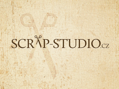 Scrap Studio brown logo scrapbook symbol