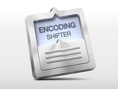 Encoding Shifter - Mac OS X App app blue encoding gray helvetica icon mac os x retina shifter