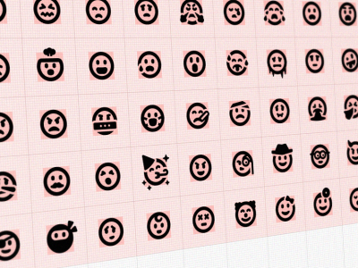 GLYPHICONS Smileys black icons ipad iphone logo monochromatic pictograms simple symbols white