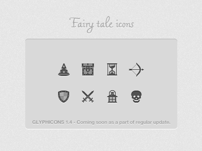 Fairy tale icons icons ipad iphone monochromatic pictograms symbols