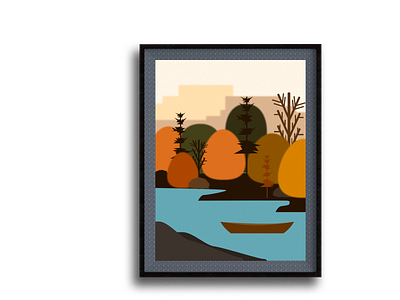 Autumn design flat illustration illustrator minimal vector