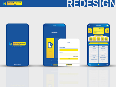 Indian-Allahabad Mobile Banking App Redesign