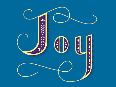 Joy design illustrator letter lettering type typography vector