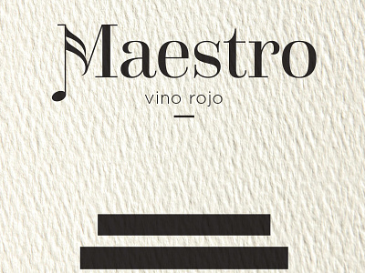 Maestro wine label branding concept design illustrator label logo minimal music packaging wine