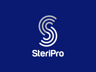 SteriPro Logo Concept branding concept corporate design graphic design identity identity logo logo design minimal monogram vector word mark
