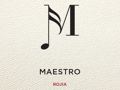 Maestro Wine Label design icon label logo minimal packaging wine