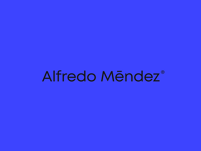 Alfredo Méndez branding graphic identity logo logodesign neon colors type typeface