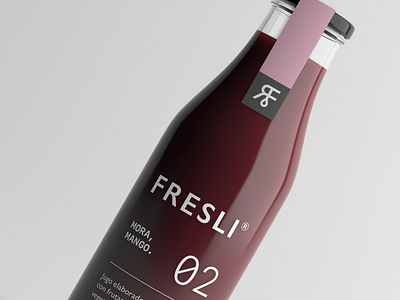 Fresli branding fruit logo graphic identity label label design label packaging logodesign minimalist logo monogram design nature logo package design packagedesign packaging print design typeface