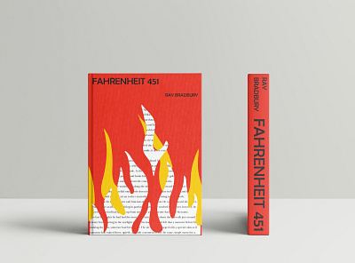 Fahrenheit 451 Book Cover book cover bookdesign design