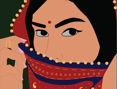 Desi desi design illustration india indian indians saree