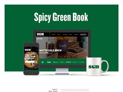 Spicy Green Book Website branding design vector web webdesign website