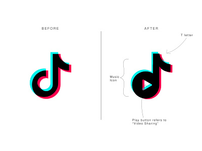 TikTok Logo Redesign abstract app icon brand identity branding flat flat icons flat logo icon logo logo maker logo mark logo redesign logo vector logodesign logos minimal logo tiktok tiktok logo tiktok logo redesign tiktok video