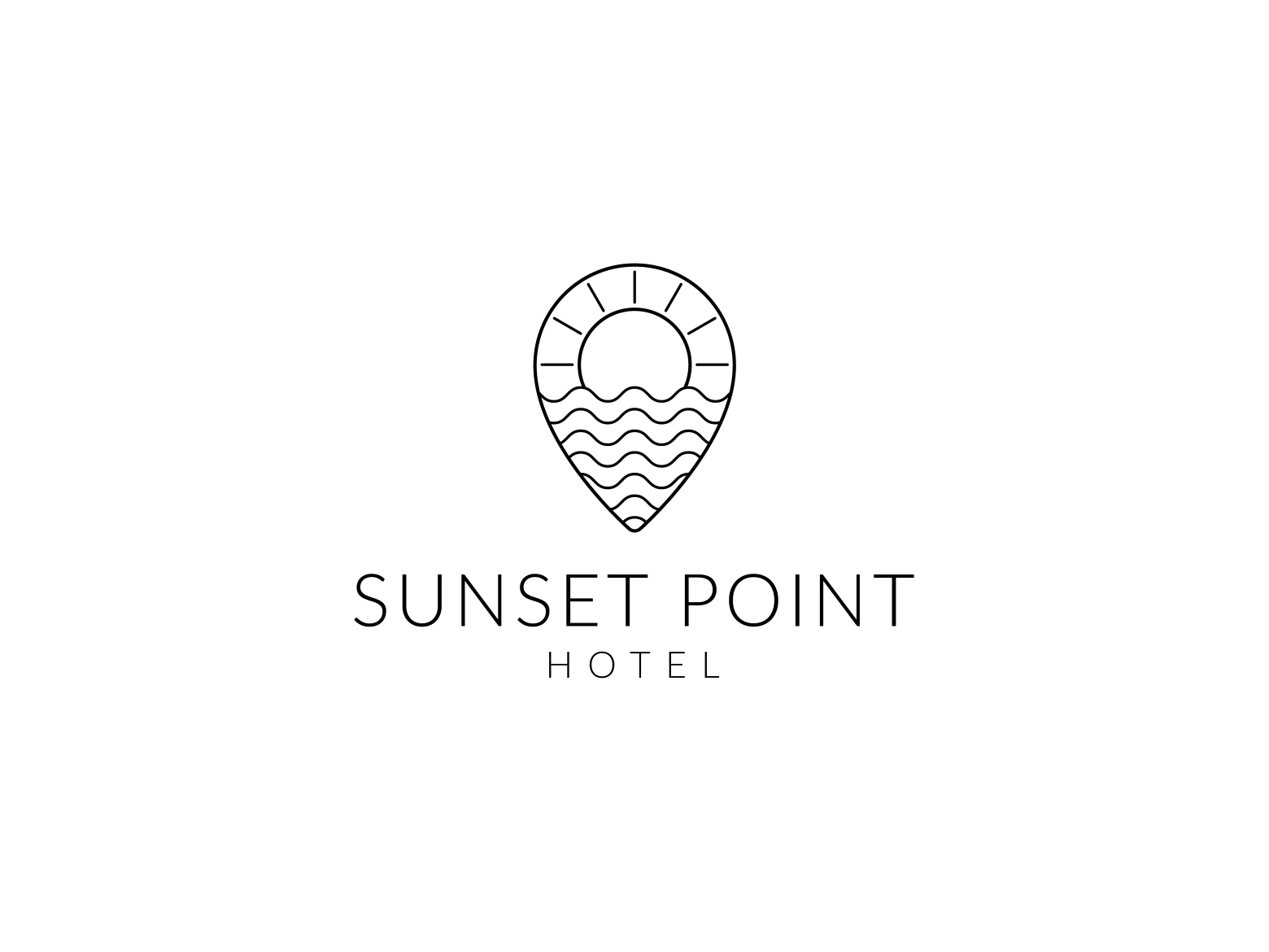 Sunset Point | Minimal Logo by Mutassim Al Shahriar on Dribbble