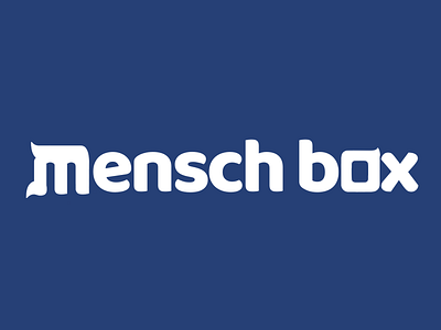 Mensch Box Co. 2020 Logo box subscription branding jewish logo logo design procreate