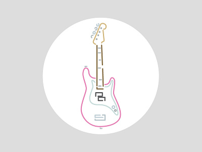 Hoppus signature Jazz bass bass blink182 fender guitar illustration line art mark hoppus punk rock