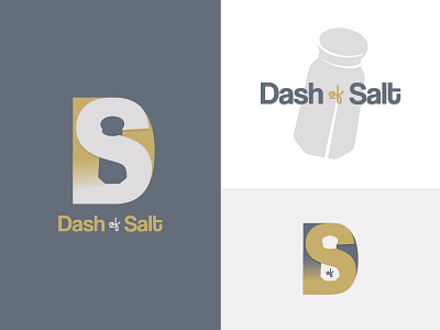 Dash of Salt Logo dash identity logo mark salt shaker