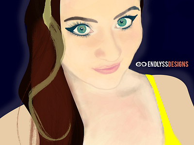 Alyssa Aldrich 2015 Self Portrait digital painting illustration photoshop