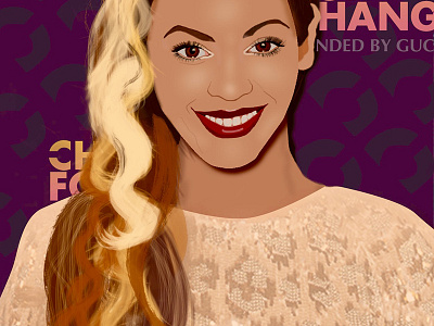 Beyonce Portrait beyonce celebrity portrait digital art photoshop portrait