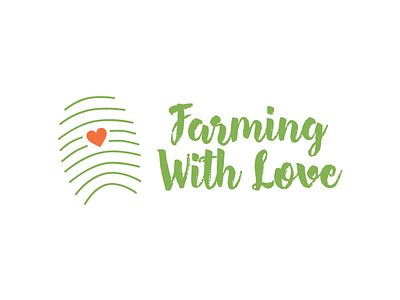 Farming With Love - Logo Design branding farming logo