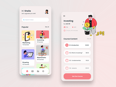 E - Learning App covid 19 covid 19 covid19 education education app educational elearning elearning courses learning mobile online class online course pandemic ui ui ux ui design uidesign uiux ux uxdesign