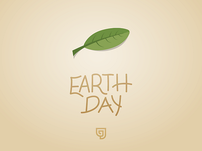 Happy Earth Day! earth day flat gravity jack hand lettering illustration