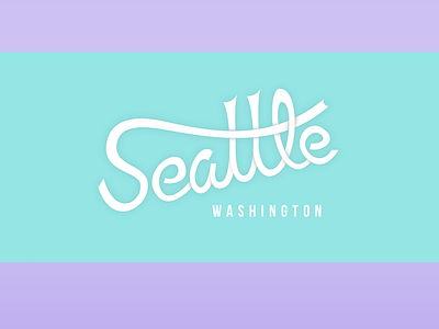 Seattle! ('S' is so difficult to get right!) hand lettering lettering pastel pnw seattle typography washington