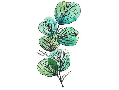 Green plant design green plant plants summer watercolor