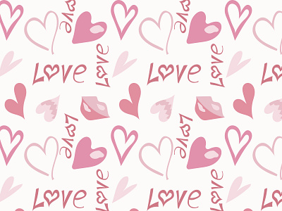 Love design k. love pink valentine day valentinesday vector белый вектор дизайн люблю открытка паттерн праздник принт просто сердечки сердце февраль я люблю