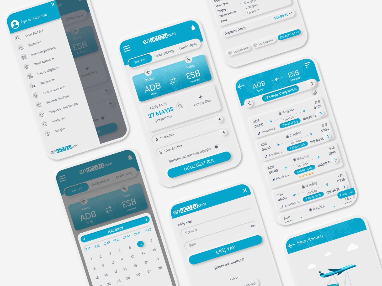 Flight Search Mobile Application Design by Cennet Senturk on Dribbble