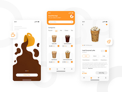 Coffee Ordering App UI Design