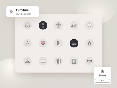 Icons Set for Furniture Project