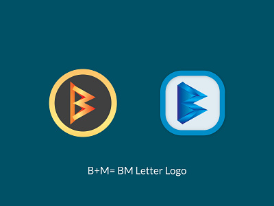 B+M letter logo