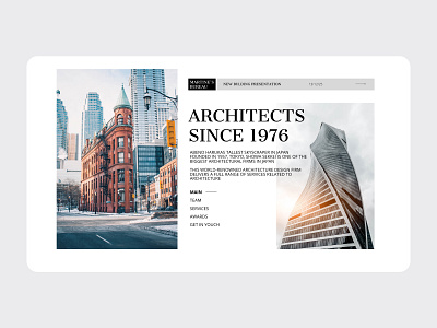 Site of the bureau of architects. app branding design graphic design icon illustration logo ui ux vector