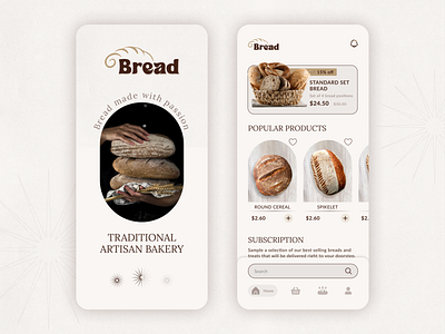 Bread delivery app branding design graphic design icon illustration logo typography ui ux vector