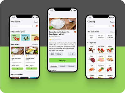 Mobile app for farmers market