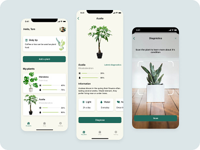 My plants care app