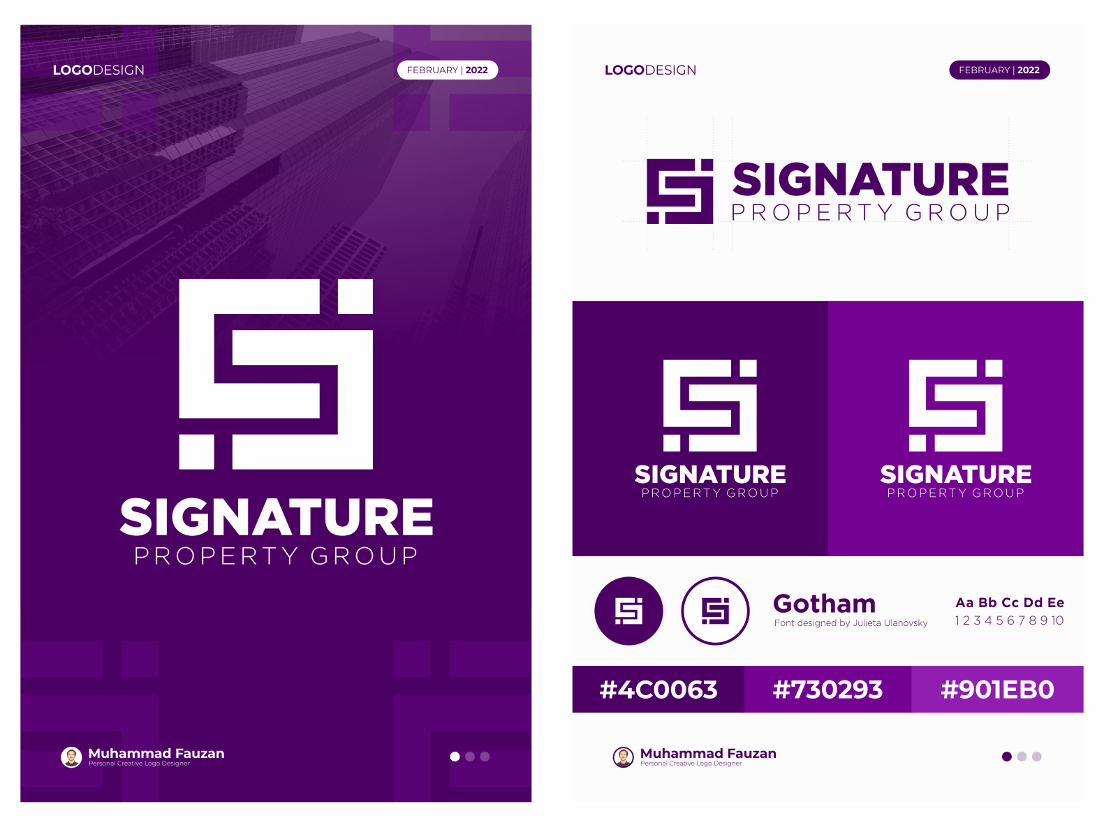 Signature Property Group Logo Design by Muhammad Fauzan on Dribbble