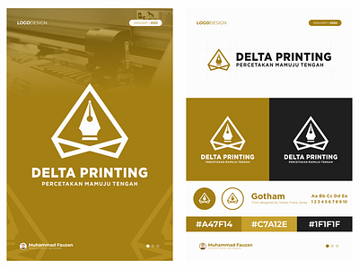 Delta Printing - Percetakan Mamuju Tengah | Logo Design branding design graphic design logo logo design logodesain printing