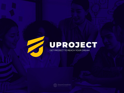 Uproject - Get Project To Reach Your Dream branding design graphic design logo logo design logodesain