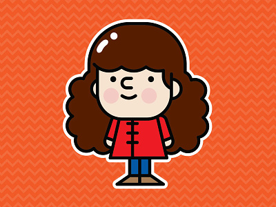 Cutie Pie character illustration vector